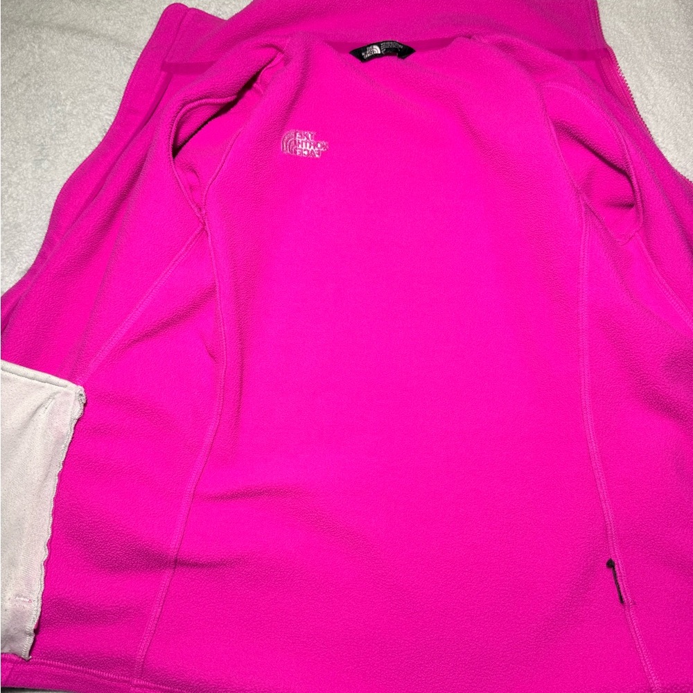 THE NORTH FACE Hot Pink fleece jacket size S Pink - Picture 7 of 7
